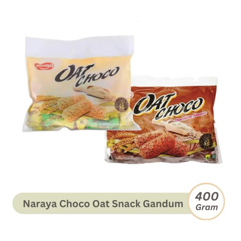 

Naraya Oat Choco Netto 400 gr (Isi 40 pcs x @10gr) ex april 26