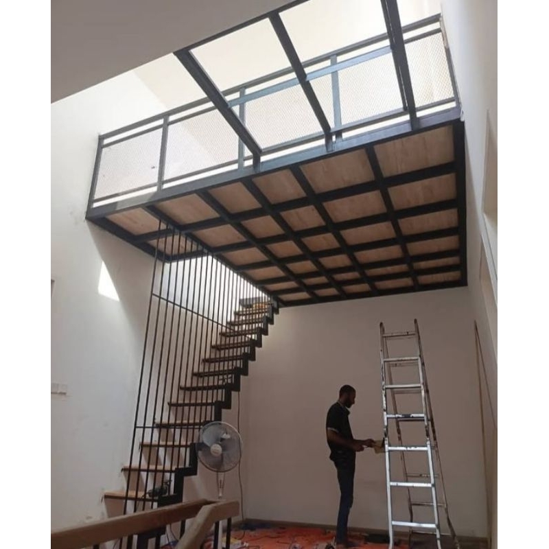 mezzanine ruangan lantai block mil