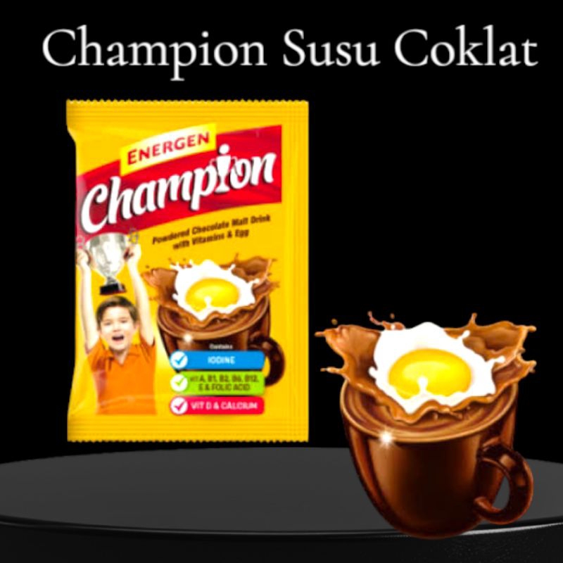

Champion Susu Coklat 5 Sachet