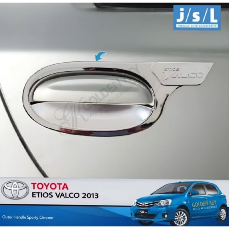 outer chrome pintu toyota etios valco