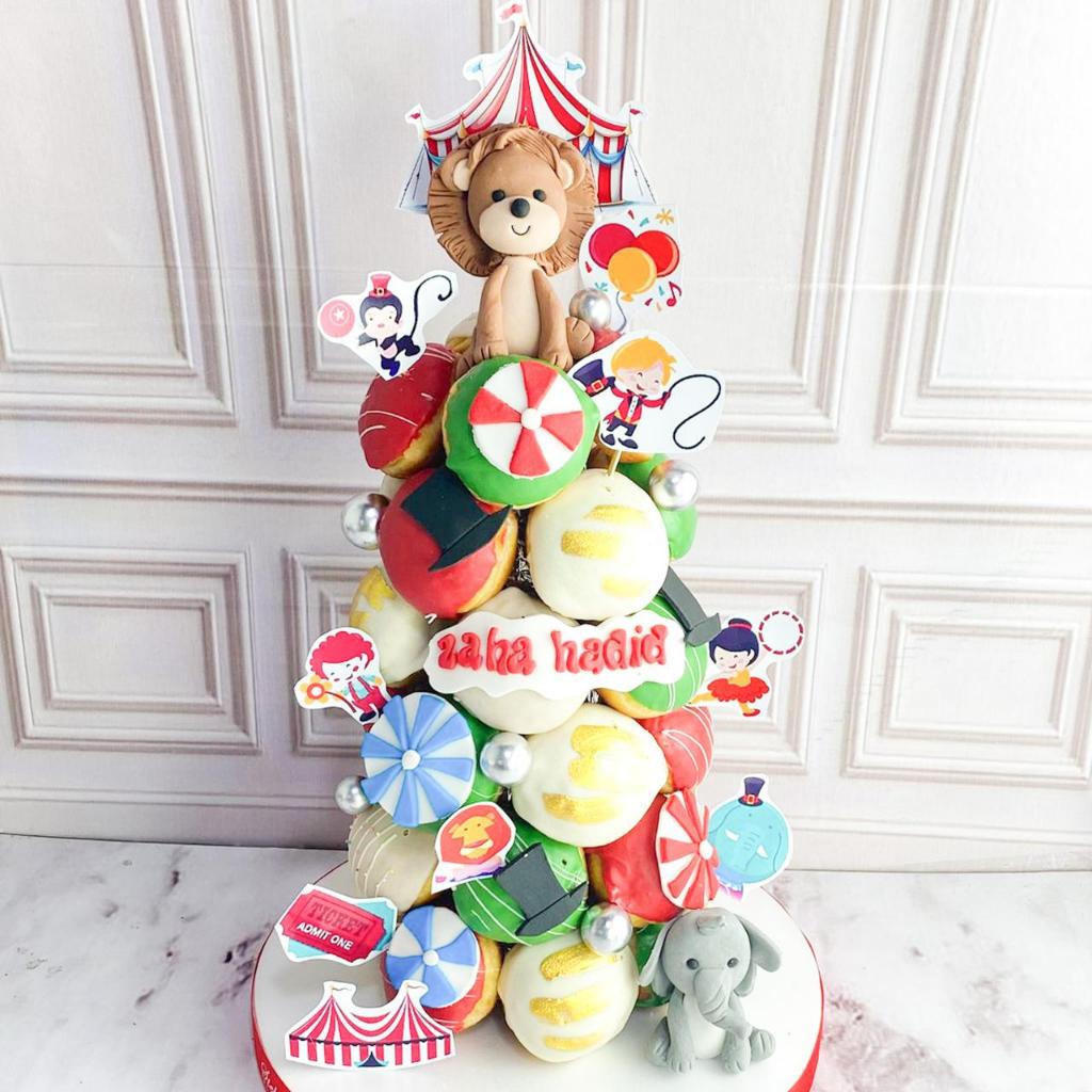 

Donat/Donat Ulang Tahun/Donat Tower Tema Circus/Donat Birthday Jakarta