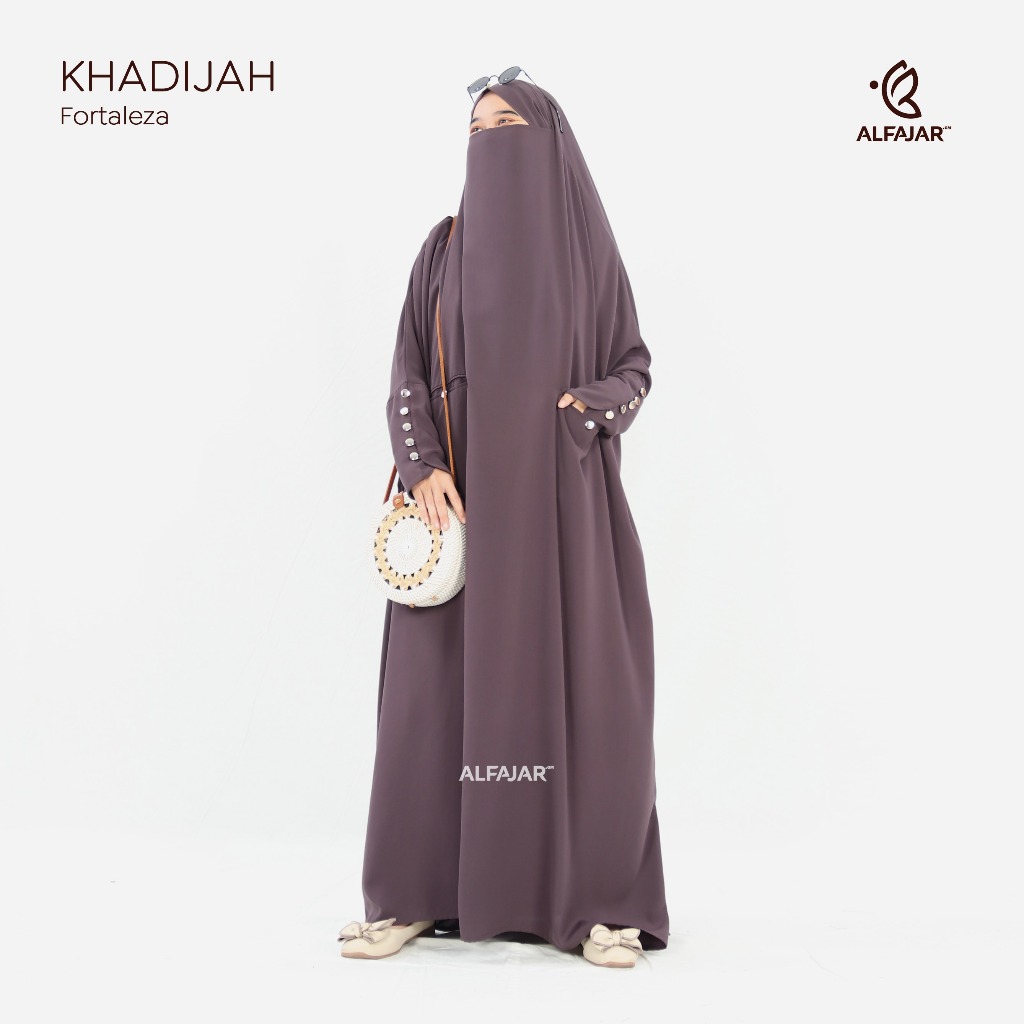 Gamis Syari Overhead Khadijah French Khimar Muslimah Fortaleza Kekinian by Alfajar Griya Muslim