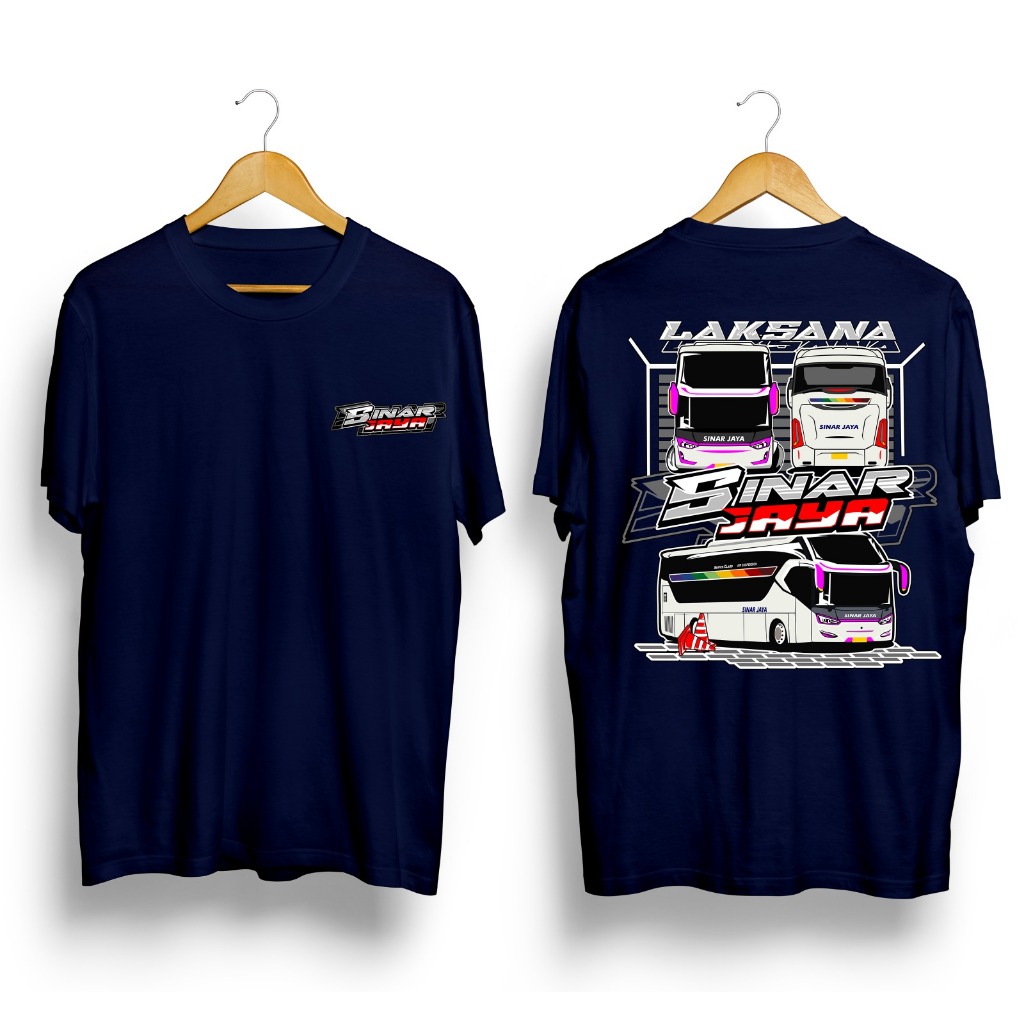 [FREE STIKER] T-Shirt Kaos Bus Mania Sinar Jaya Laksana / KAOS BUS MANIA-COTTON COMBED 24S