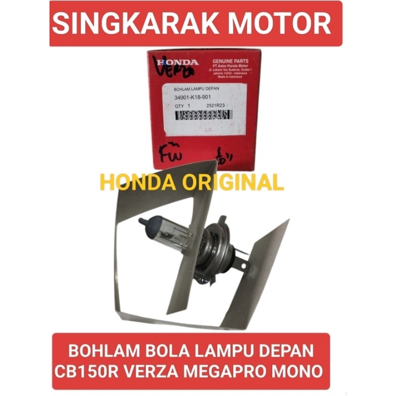BOHLAM BOLA LAMPU DEPAN CB 150R MEGAPRO MONO VERZA HONDA ORIGINAL