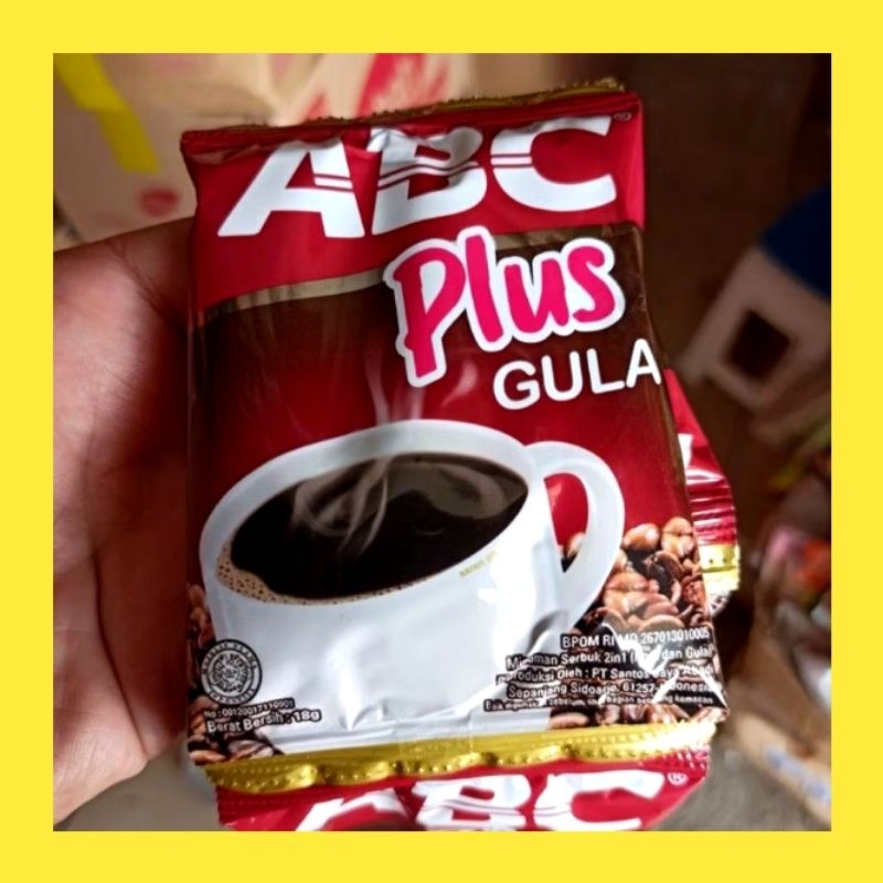 

KOPI HITAM ABC PLUS GULA 1 RENCENG (10 SACHET) DIJAMIN PALING MURAH