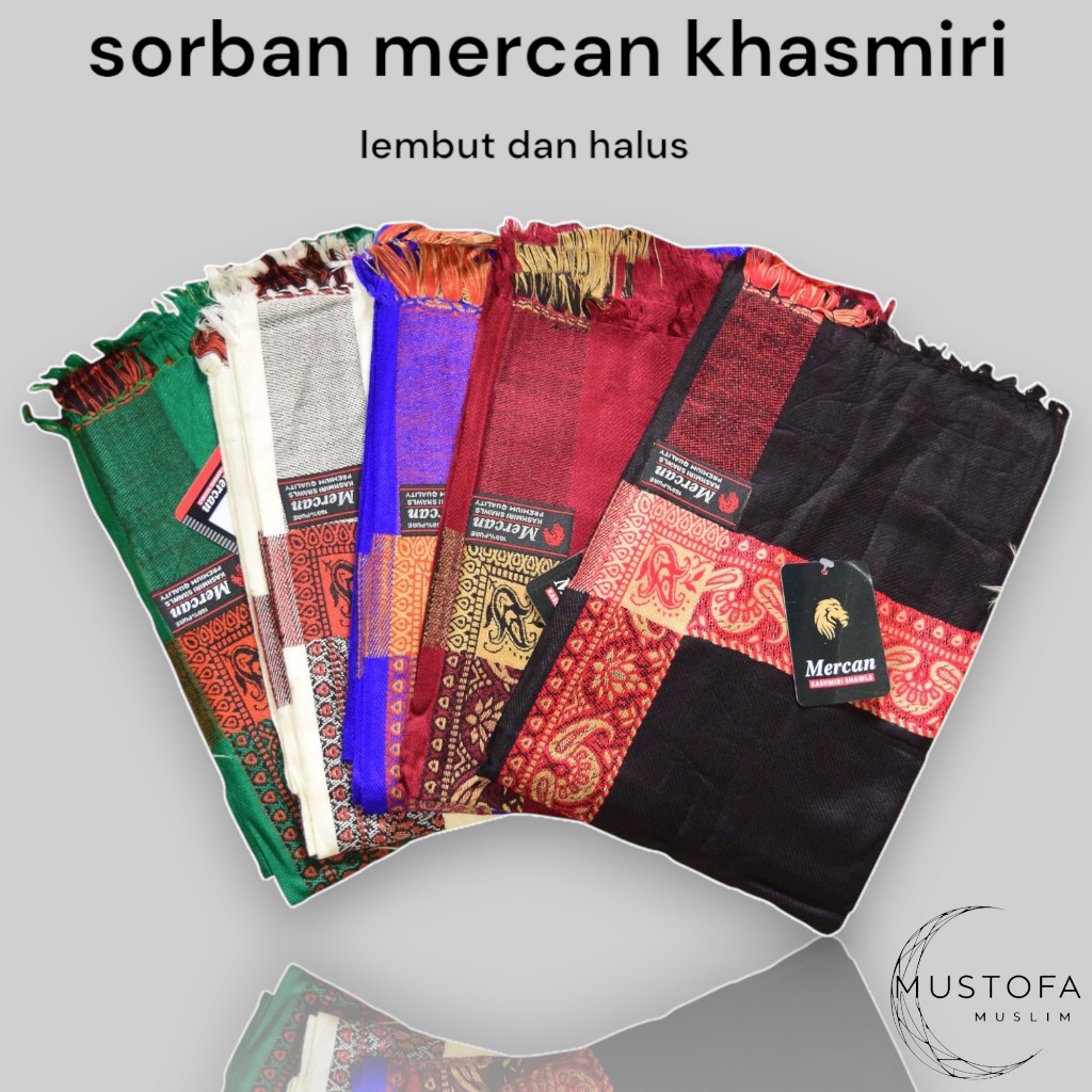 Sorban Arifat/ Rida / Sorban Hijau / sorban yasmine / Sorban Kashmiri Arifat