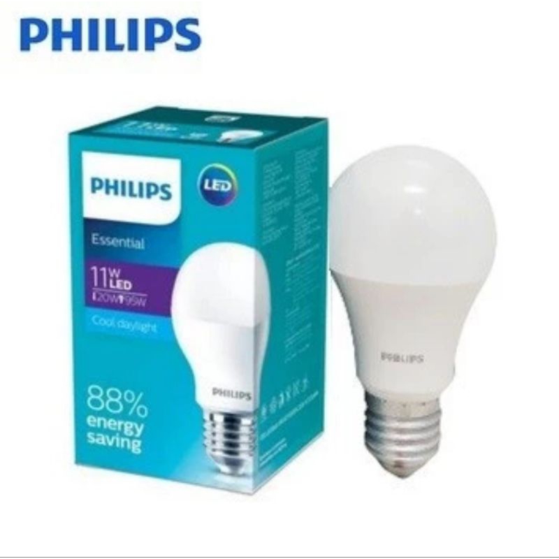 Lampu Philips Essential LED 11 Watt | Philips LED Essential 11 W - Philips Bulb Ess 11 W