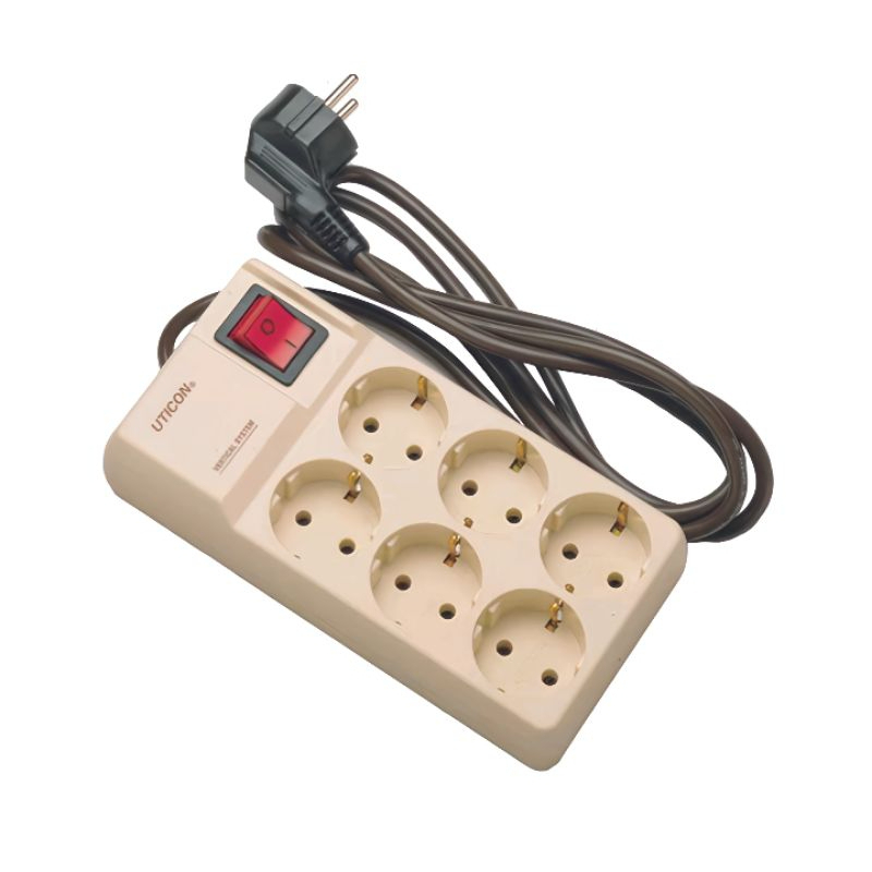 stop kontak listrik 6 lubang