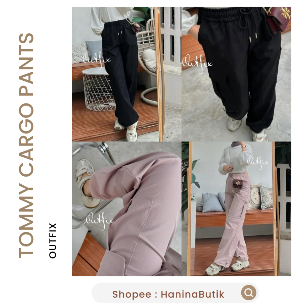 TOMMY CARGO PANTS by OUTFIX | CELANA CARGO KARGO WANITA