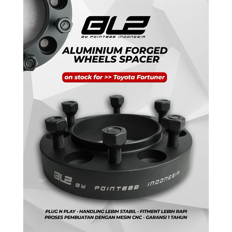 BLZ Adapter Spacer wheel Velg dengan NOK untuk FORTUNER