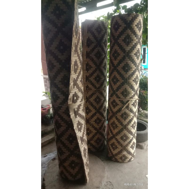 anyaman bambu motif, gedeg bambu motif