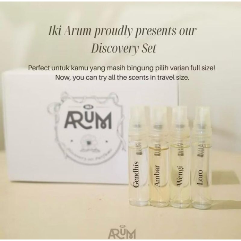 Ikiarum Discovery set Mini Parfume 4 Varian @5ml (Original)