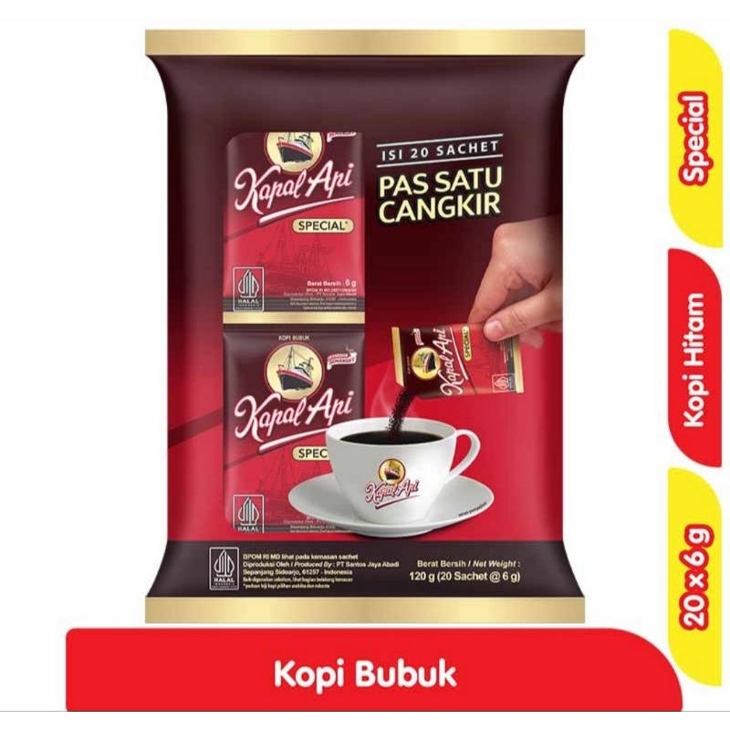 

kapal api kopi spesial sachet 20 x 6g