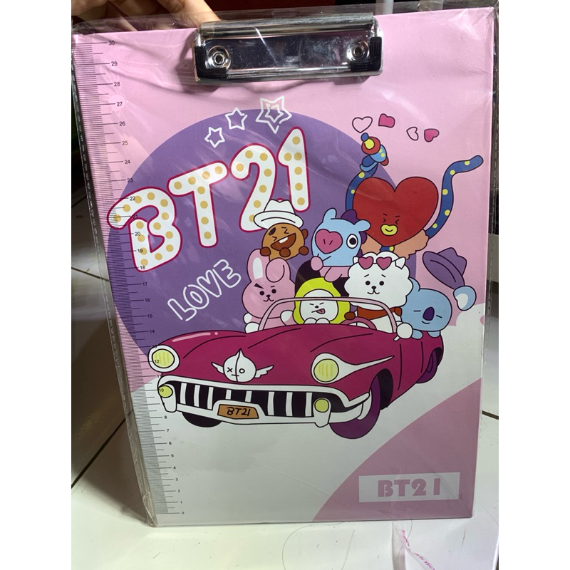 Papan Jalan / Papan Ujian / Clipboard A4 Cute Motif