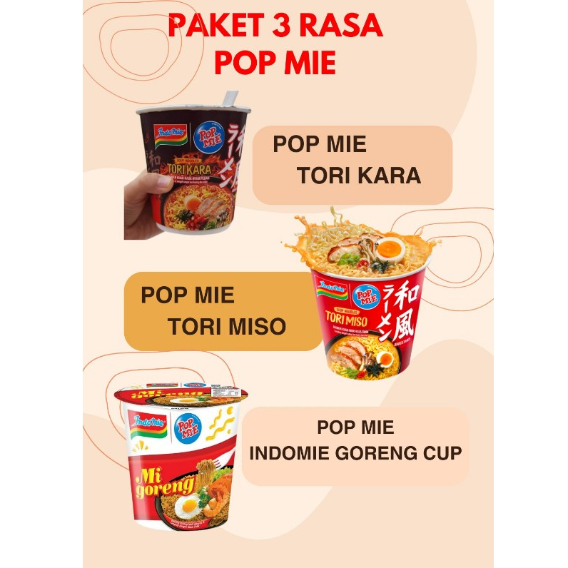 

PAKET 3 RASA POP MIE (KUAH & GORENG)