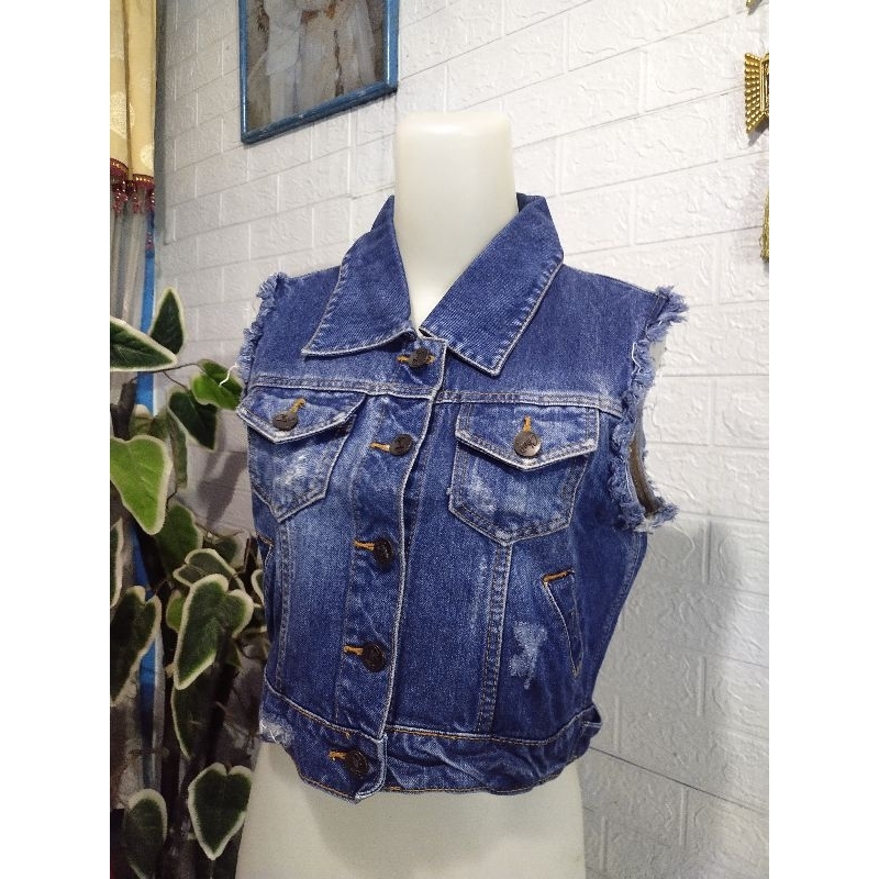 [Preloved] Rompi Jeans Denim Wanita