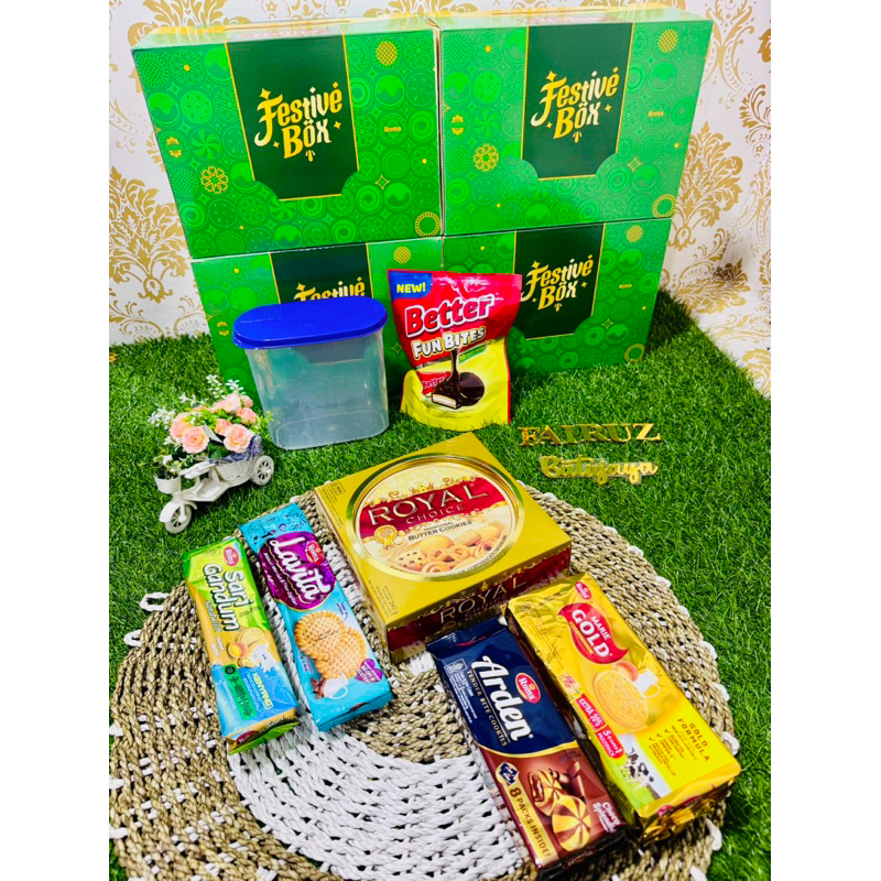 

Roma festive box hampers kue lebaran idul ditri isi banyak sesaui gambar