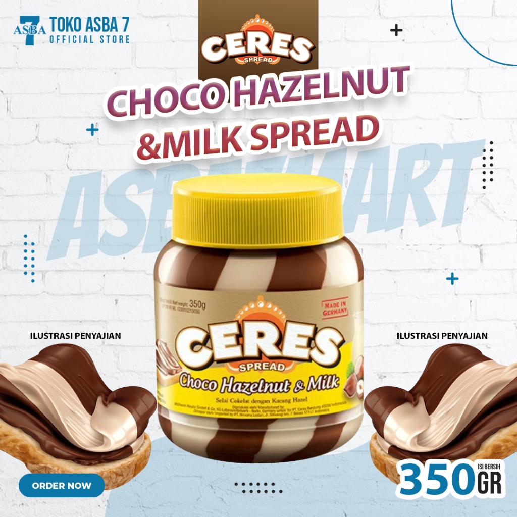 

CERES CHOCO HAZELNUT MILK SPREAD 350G