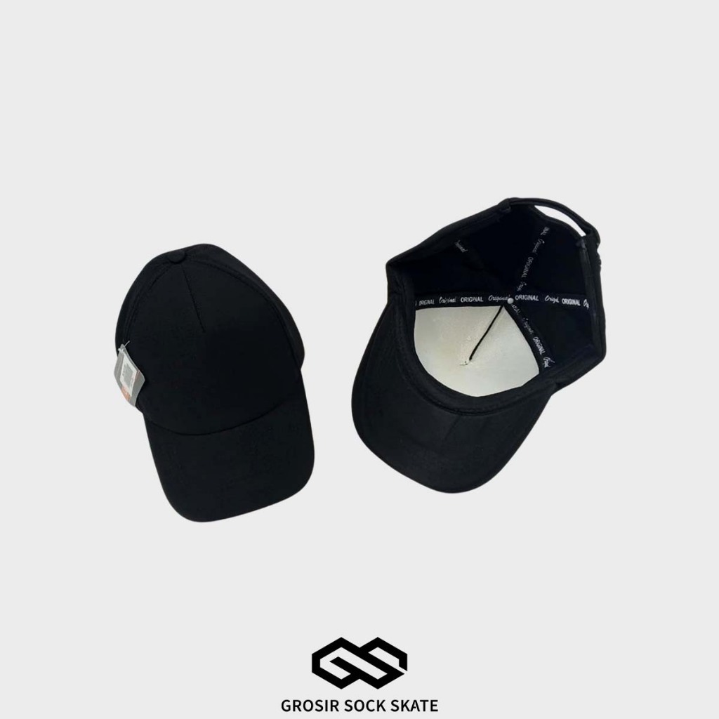 TOPI POLOS HITAM ORIGINAL - AMUZZZ12