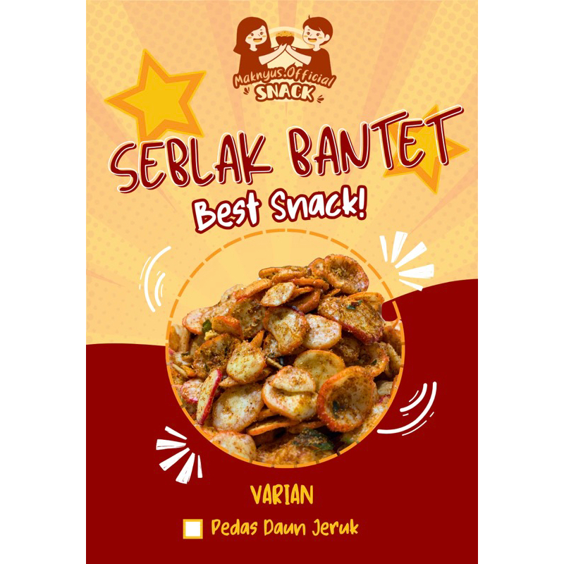 

Kerupuk Seblak Bantet Pedas Daun Jeruk 100gr