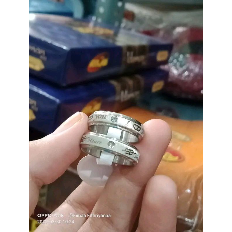 Cincin Couple Titanium/ Cincin Couple Ukir Nama