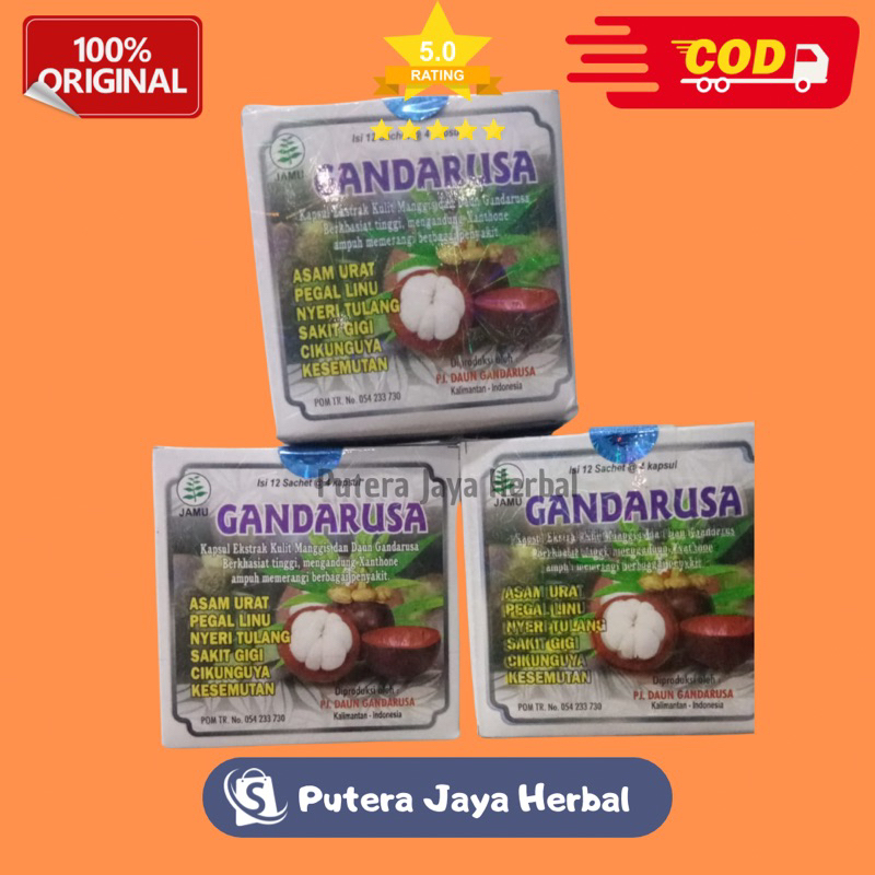 Kapsul Asam urat Pegalinu Gandarusa Kapsul Original100%