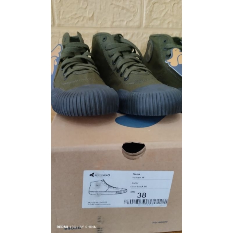 Brodo Vulcan classic Hi olive BS size 38