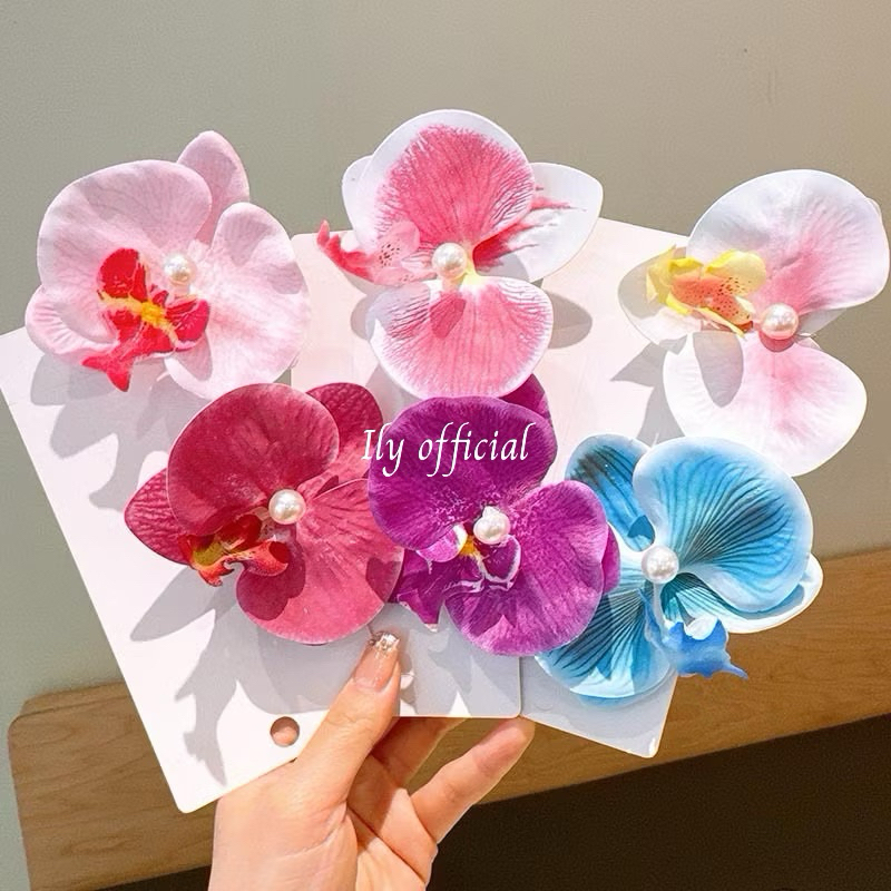 ILY Orchid Hair Clip/Claw | Jepit Bunga Anggrek