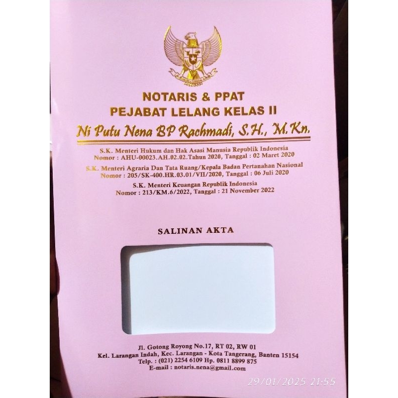 

Cover Salinan Akta NOTARIS & PPAT EKSKLUSIF super premium ( free design )