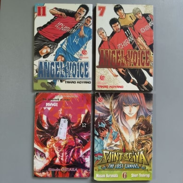 Komik MURAH Angel Voice 7 & 11, MAGI 12 dan Saint Seiya 6 komik anime manga jepang preloved bekas ba