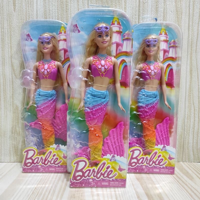 Boneka Barbie Mermaid Rainbow DNP41