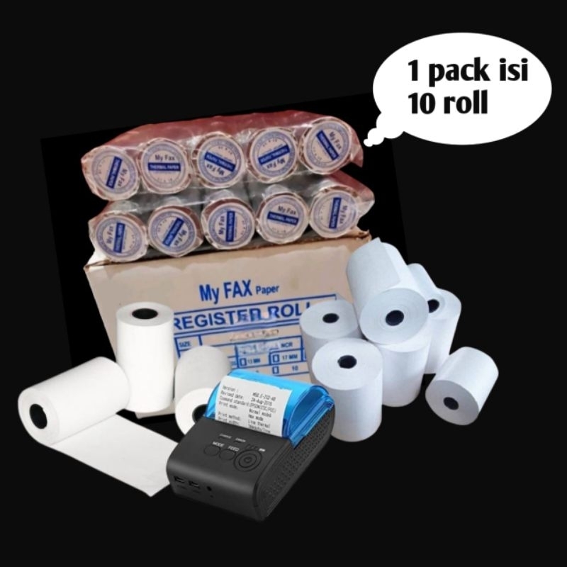 

kertas kasir thermal ukuran 58x30 10roll