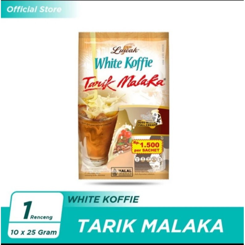

Kopi Luwak White Koffie Tarik Malaka 1 Renceng isi 10 Sachet