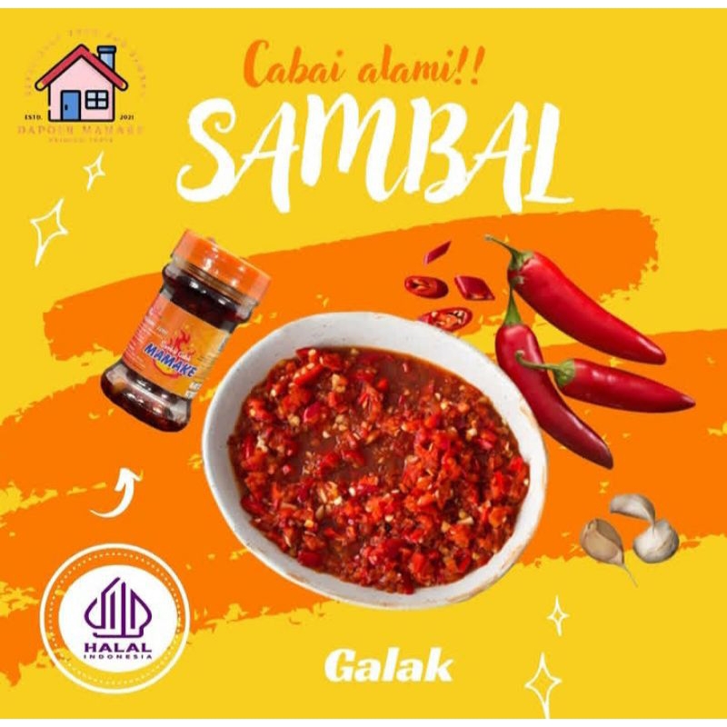 

sambal galak mamake cabai alami