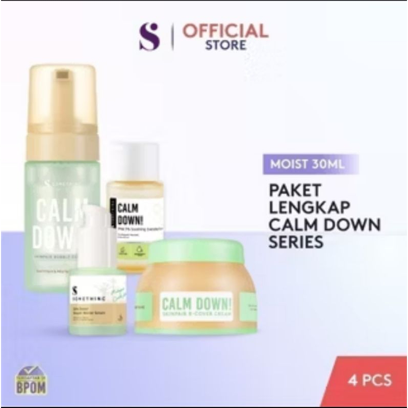 Somethinc Paket Lengkap Calm Down Series . isi 5 pcs gentle micellar water 100 ml skinpair bubble cl