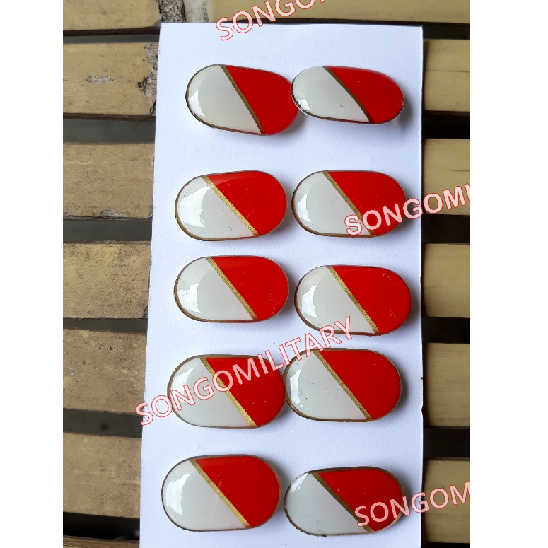 Pin Merah Putih 3 Biji - Pin Bendera Merah Putih - Pin Bendera