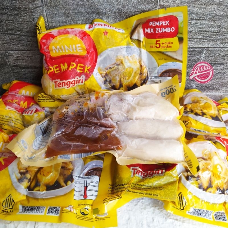 

Minie Pempek Tengiri Mix Zumbo isi 5 plus cuko