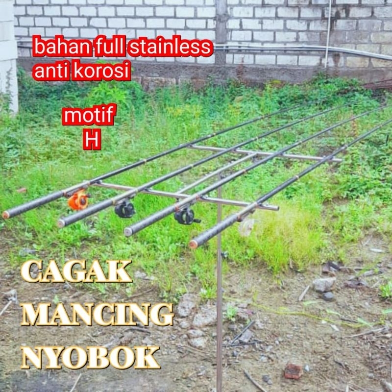 Cagak Pancing Jagrak Pancing Nyobok Bahan Stainlees
