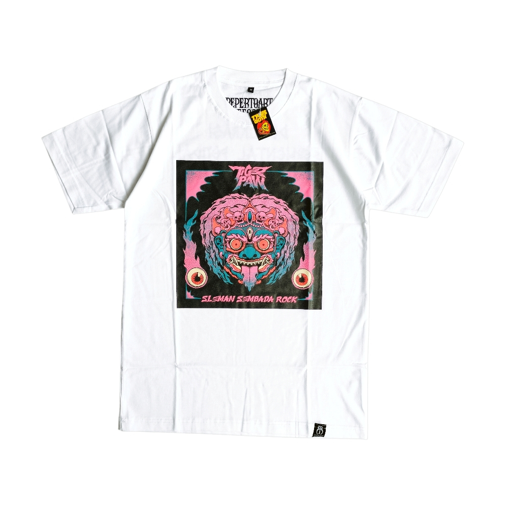 TSHIRT TIGER PAW - SLEMAN SEMBADA ROCK (WHITE)