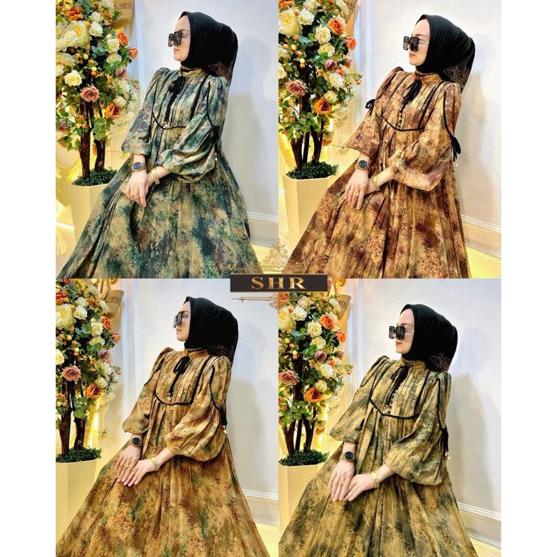 “SHR NEW READY JUMBO GAMIS KATUN COOL DINGIN BY SHR SIAP KIRIM LANGSUNG”