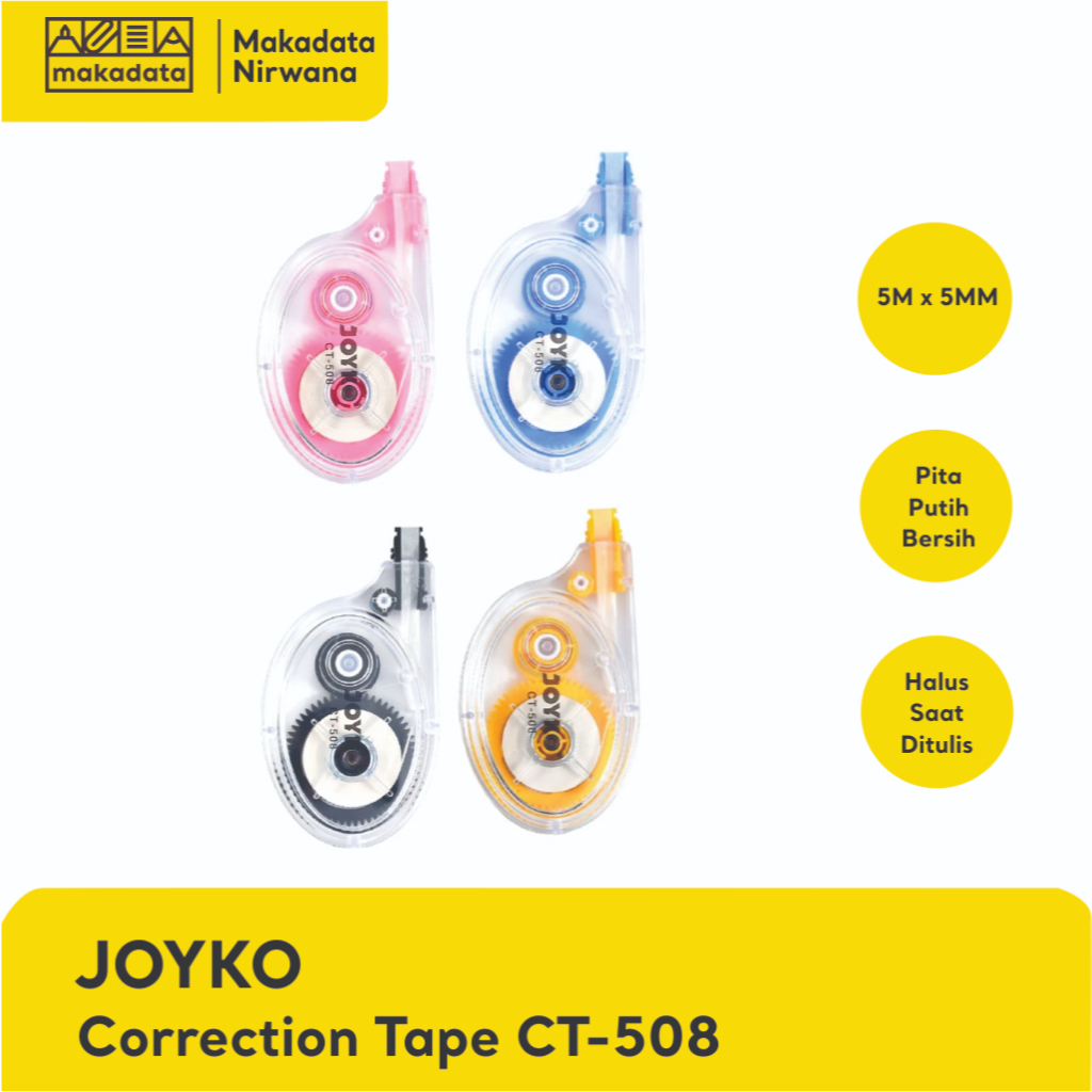 

JOYKO CORRECTION TAPE / STIPO KERTAS CT-508 (1 PCS)