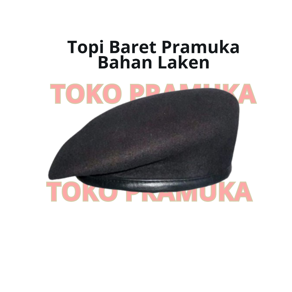 Topi Baret Pramuka Laki Laki SD SMP SMA | Topi Baret Pramuka Penggalang Penegak Pembina | Bahan Lake