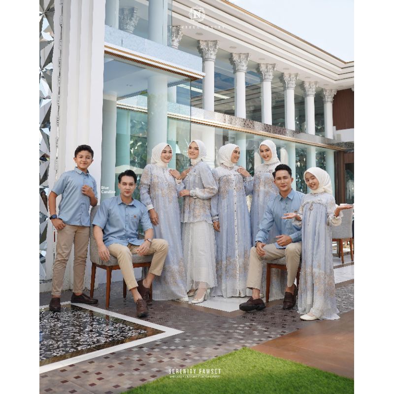 SERENITY FAMSET BY NADHEERA LUXURY (FAMILY SET) BAJU LEBARAN