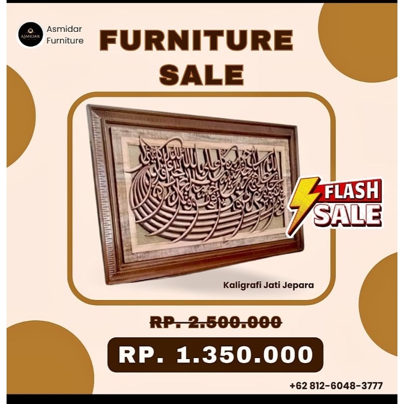 KALIGRAFI JATI JEPARA UKIRAN