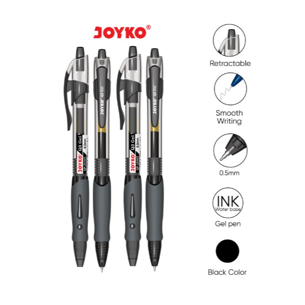 

Gel Pen Pulpen Pena Joyko GP-265NT Q3 Gel 0.5 mm - Black