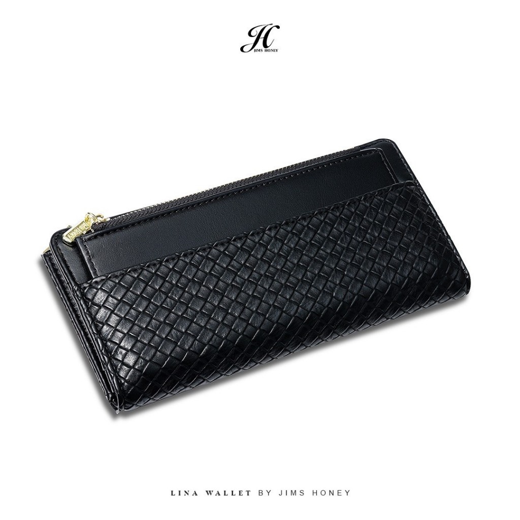 JIMS HONEY LINA WALLET Dompet Lipat Panjang Wanita Cewek Fashion Jimshoney Casual Terbaru