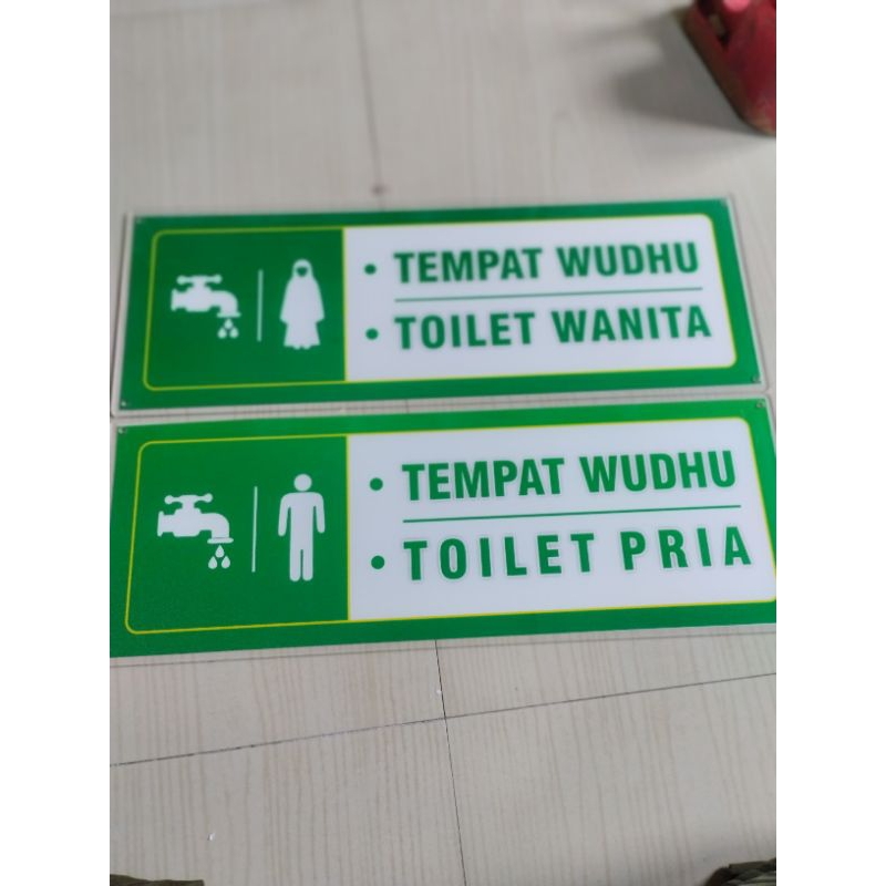 

Akrilik Tempat Wudhu dan toilet Pria/wanita