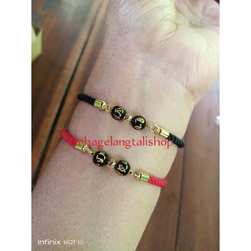 gelang tali serut kombinasi Mrican 0, 1 gram semar nusantara