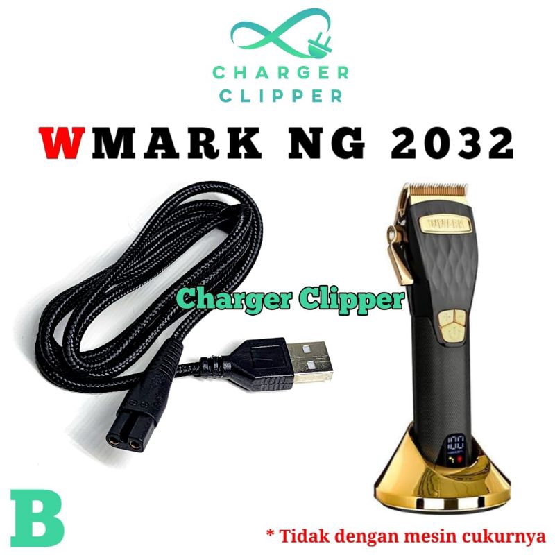 Kabel Charger Wmark 2032 Pengisi Daya Mesin Cukur Wmark Charger Clipper #B