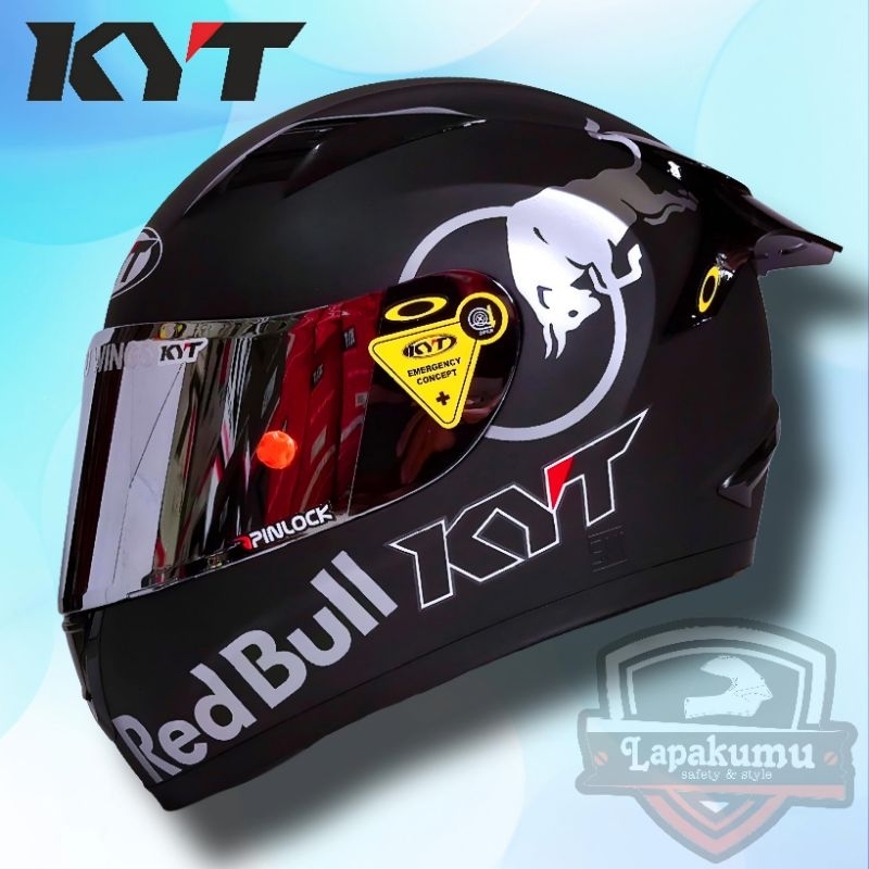 KYT R10 MODIF GANTENG /HELM KYT R10 MOTIF PAKET MANTAP PLUS KACA ORI